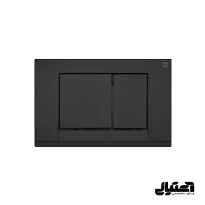 کلید فلاش تانک توکار ایران مدل چهارگوش مشکی مات کد 07