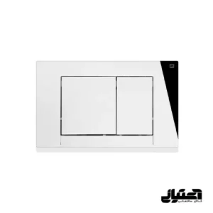 کلید فلاش تانک توکار ایران مدل چهارگوش کروم آبکاری کد 01