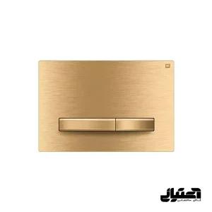 کلید فلاش تانک توکار ایران مدل پرایم استیل 1 میل طلایی خش دار کد 62