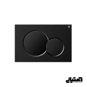 کلید فلاش تانک توکار ایران مدل تویین مشکی مات کد 37